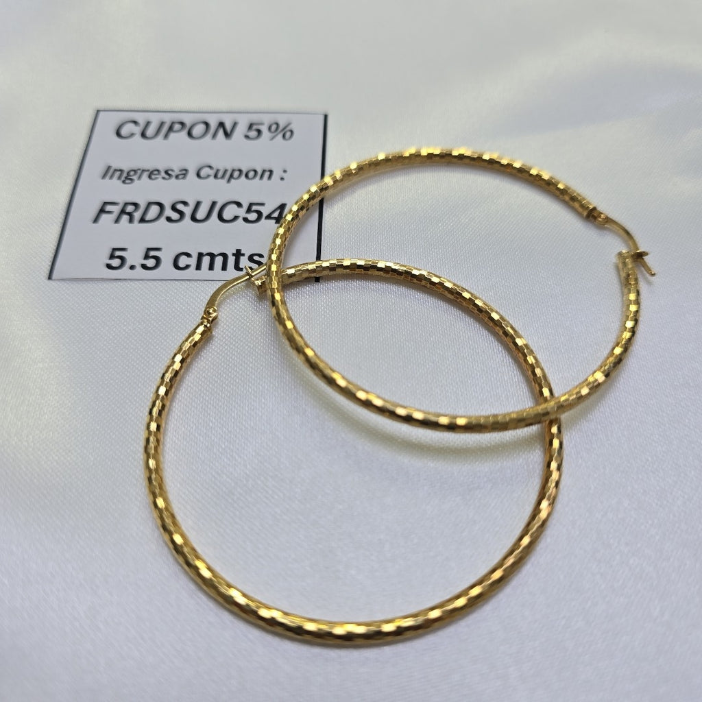 ARRACADAS PAR ORO 14 K 4,40 GRMS (SEMINUEVO)