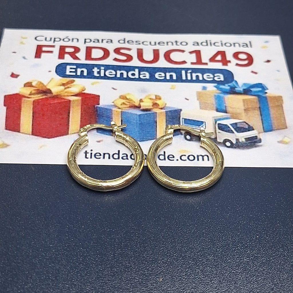 ARETES ARRACADAS 14K 2.7 GR (NUEVO)