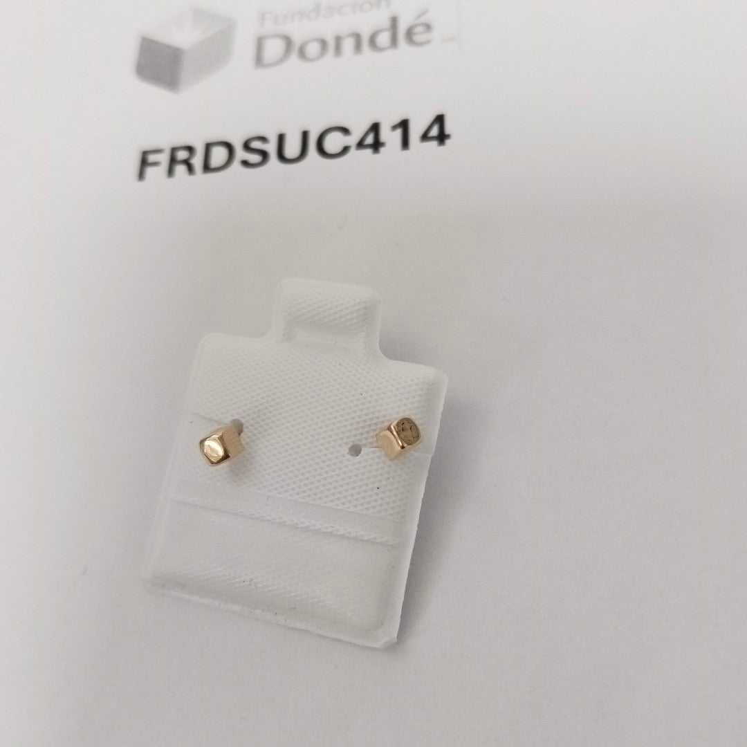 BROQUELES BROQUEL FIG CUBO 14K 0.203 GR (NUEVO)