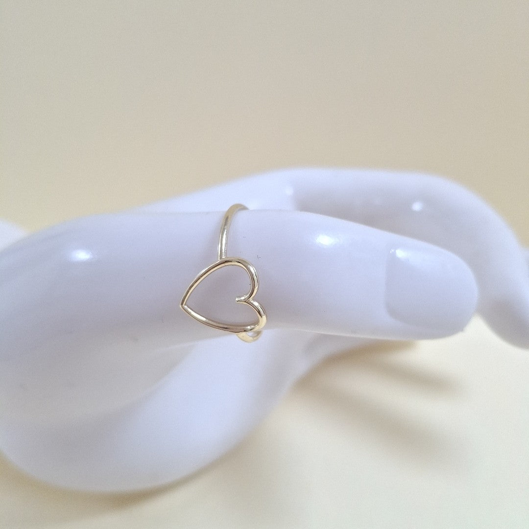 ANILLOS ANILLITO FIG CORAZON 10K TALLA 8 0.8 GR (NUEVO)