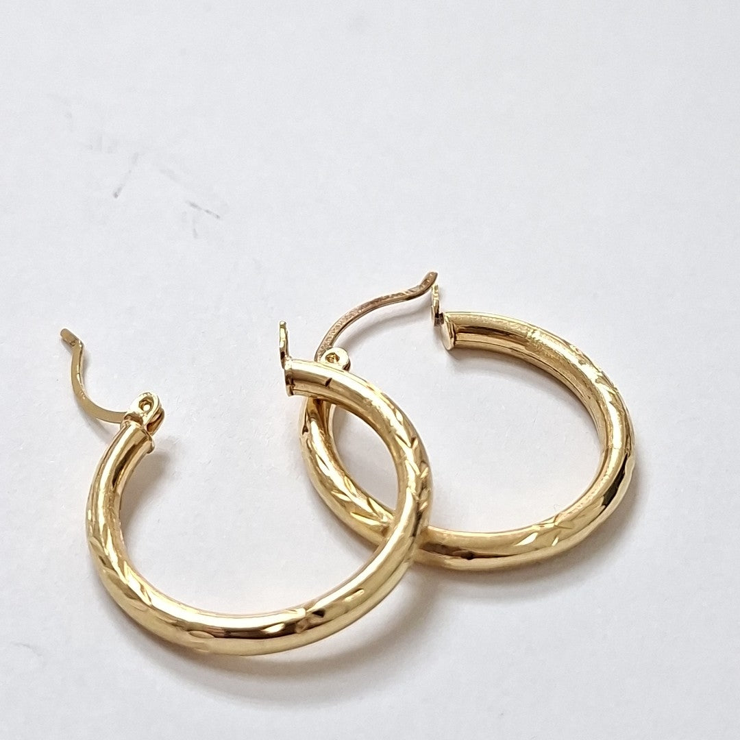 ARRACADAS PAR ORO 14 K 2.5 GRMS (SEMINUEVO)