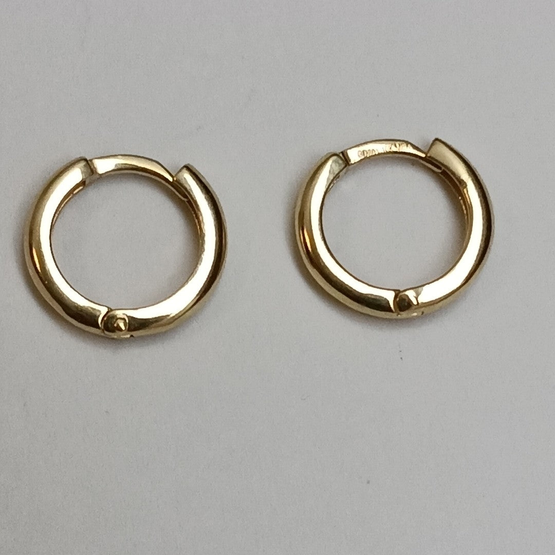 ARETES ARRACADAS LISAS 10K 1.2 GR (NUEVO)