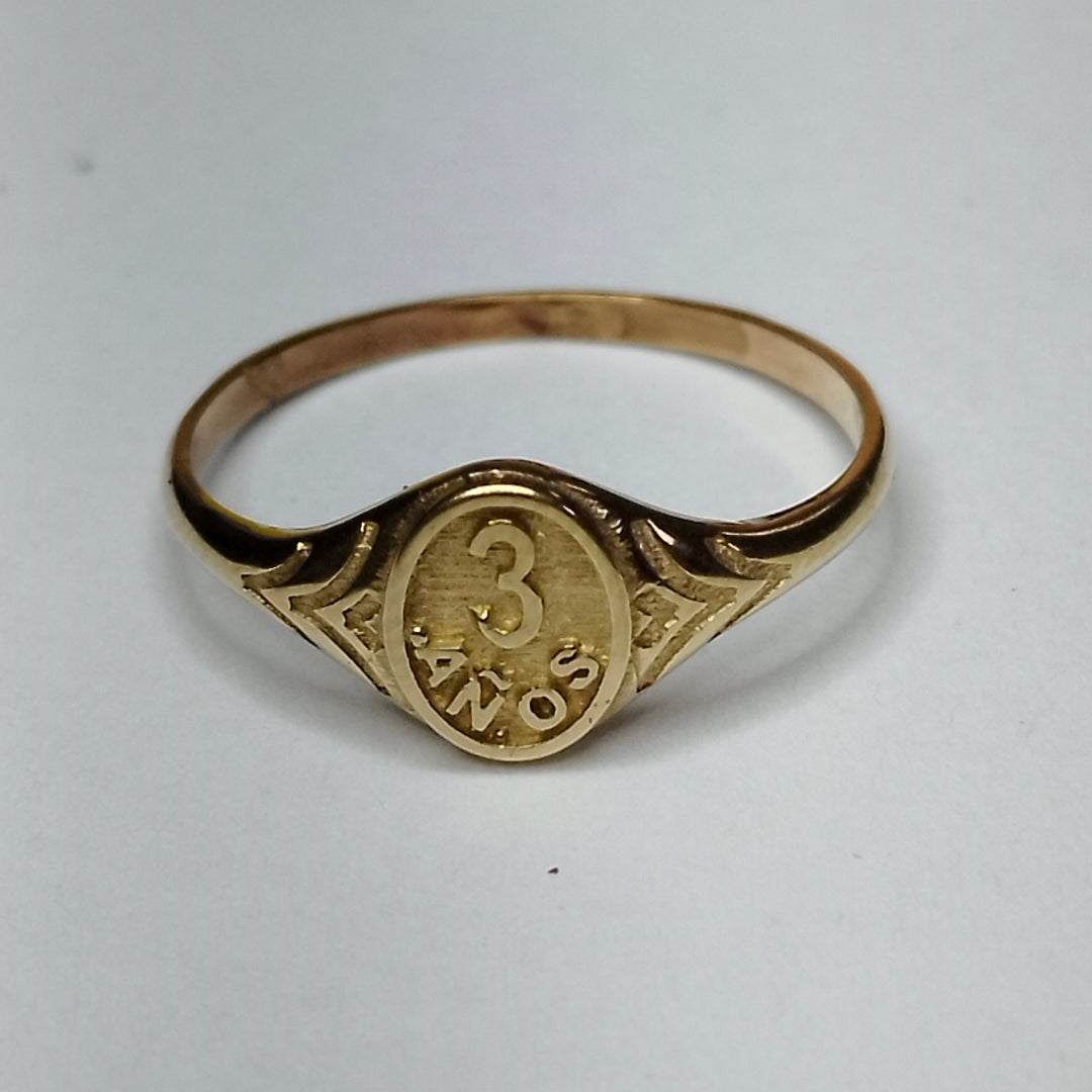 ANILLO ORO 10 K 0,80 GRMS (SEMINUEVO)