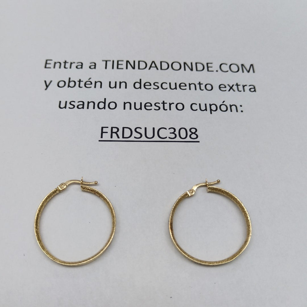 ARRACADAS PAR ORO 14 K 2,10 GRMS (SEMINUEVO)