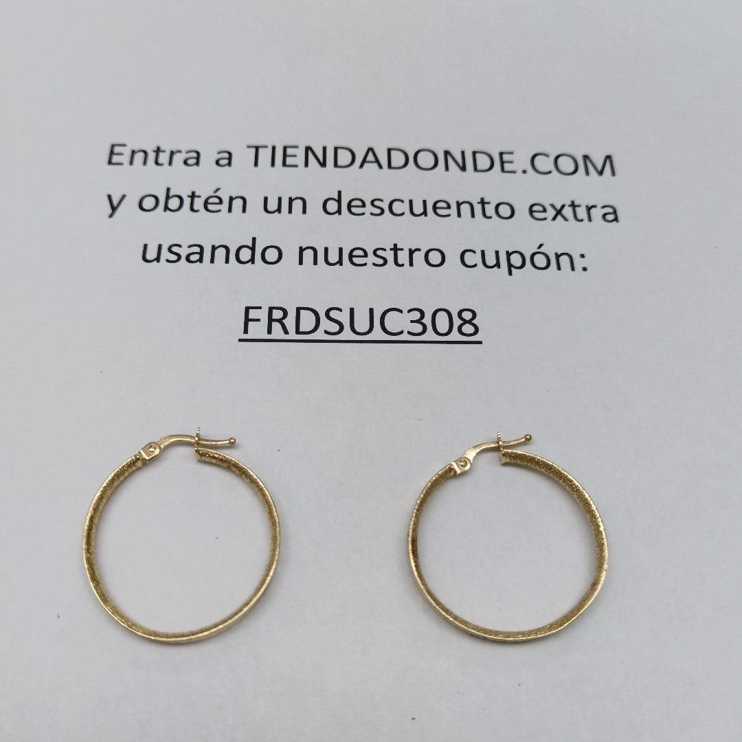 ARRACADAS PAR ORO 14 K 2,10 GRMS (SEMINUEVO)