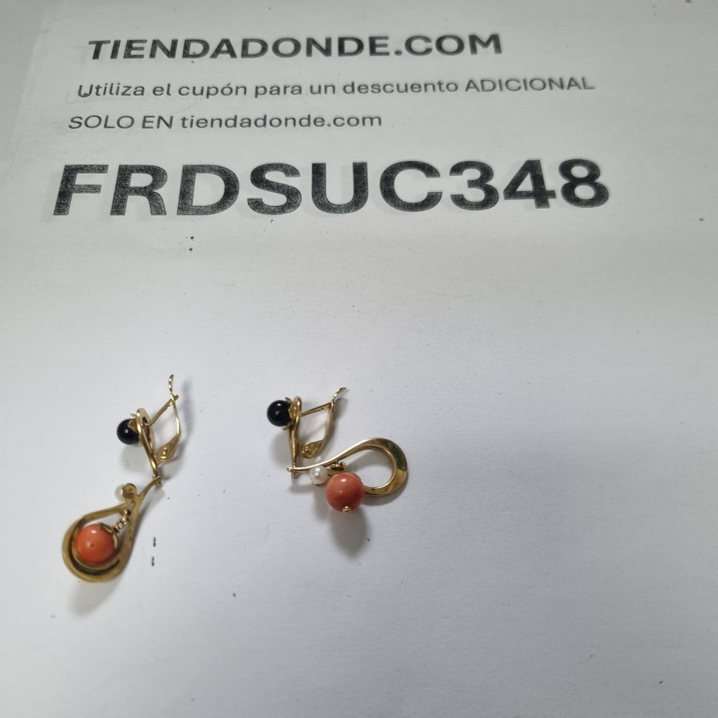 ARETES PAR ORO 10 K 7,70 GRMS (SEMINUEVO)