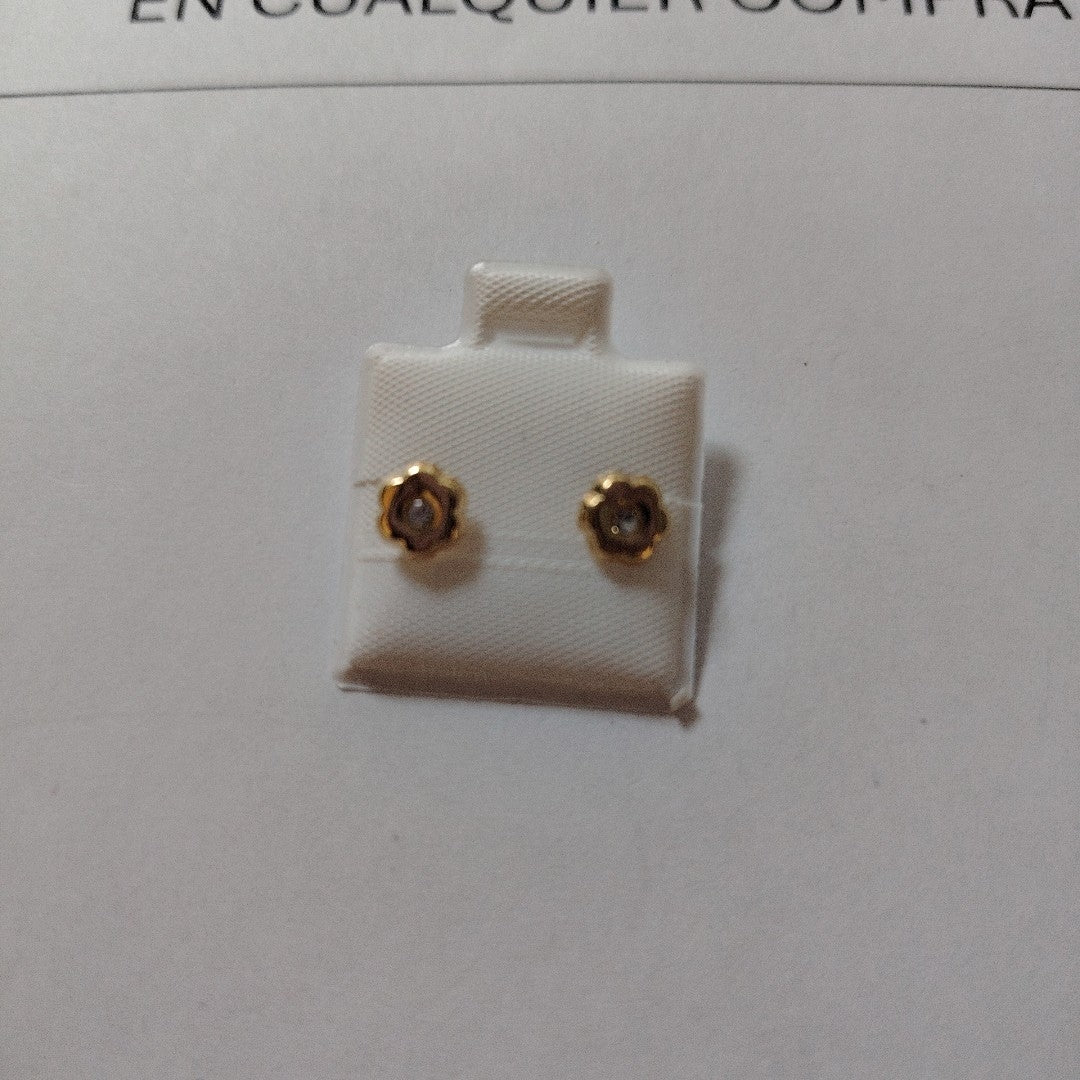 BROQUELES BROQUEL FIG FLOR C CIRCONIA 14K 0.2581 GR (NUEVO)