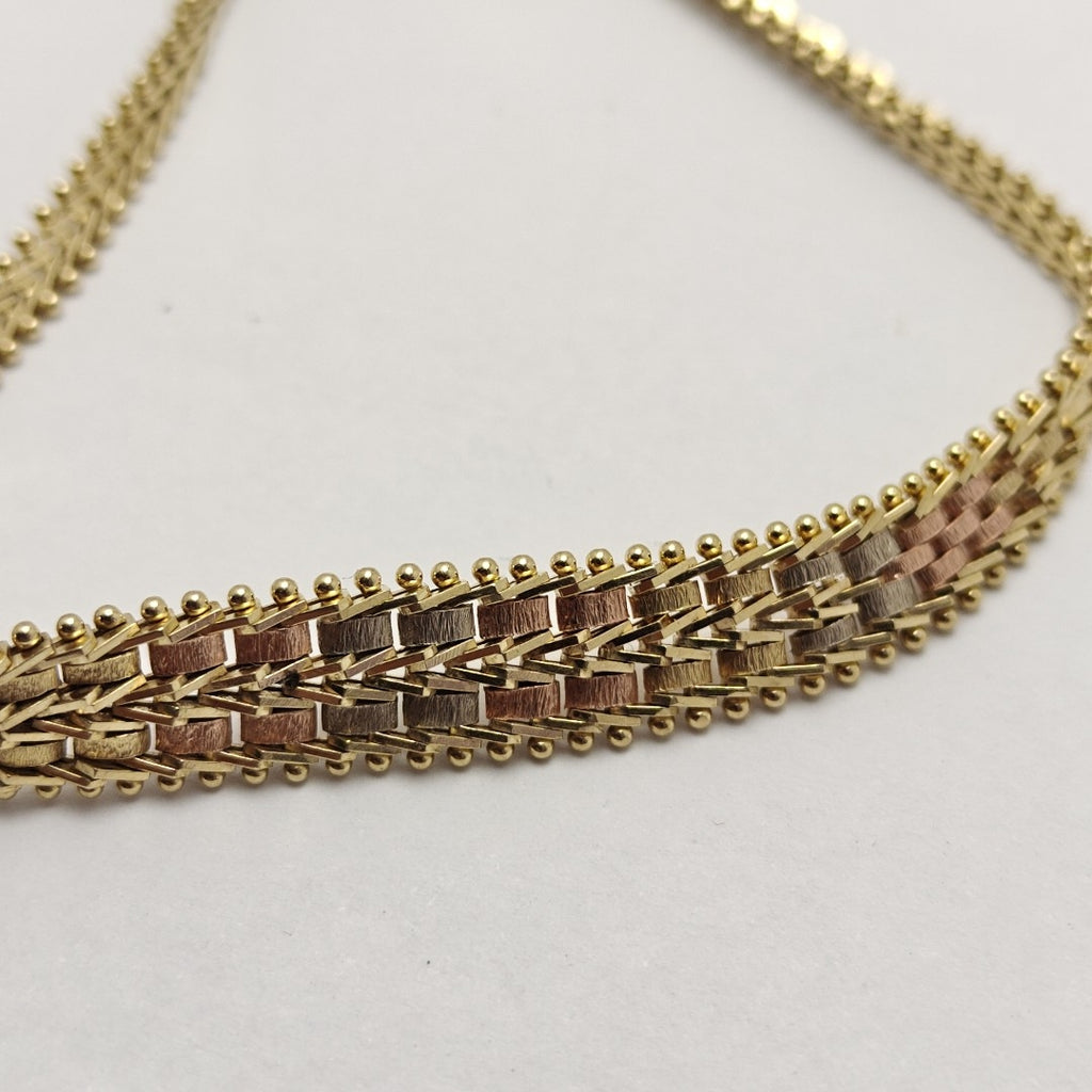 PULSERA ORO COMBINADO 14 K 9,00 GRMS (SEMINUEVO)