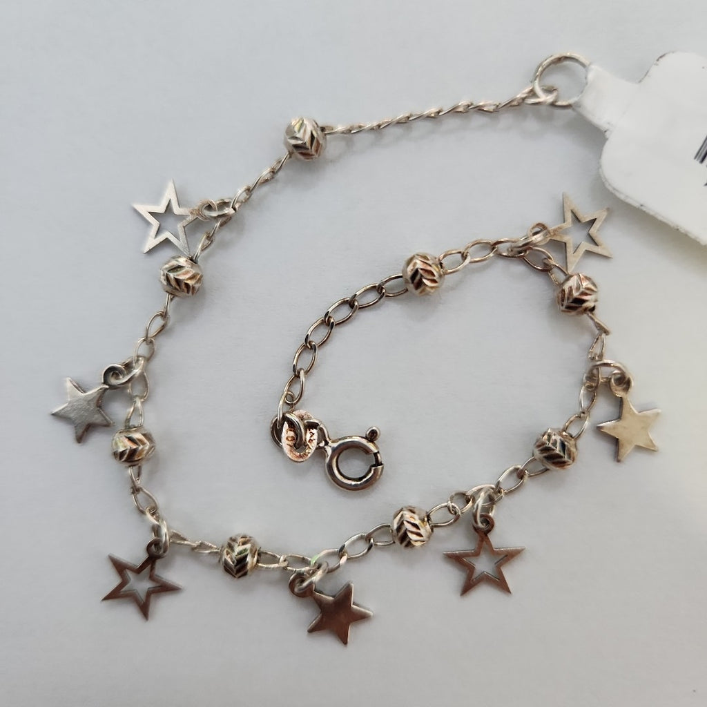 PULSERA TEJIDO ESPECIAL PLATA .925 18 CM 3.1 GR (NUEVO)