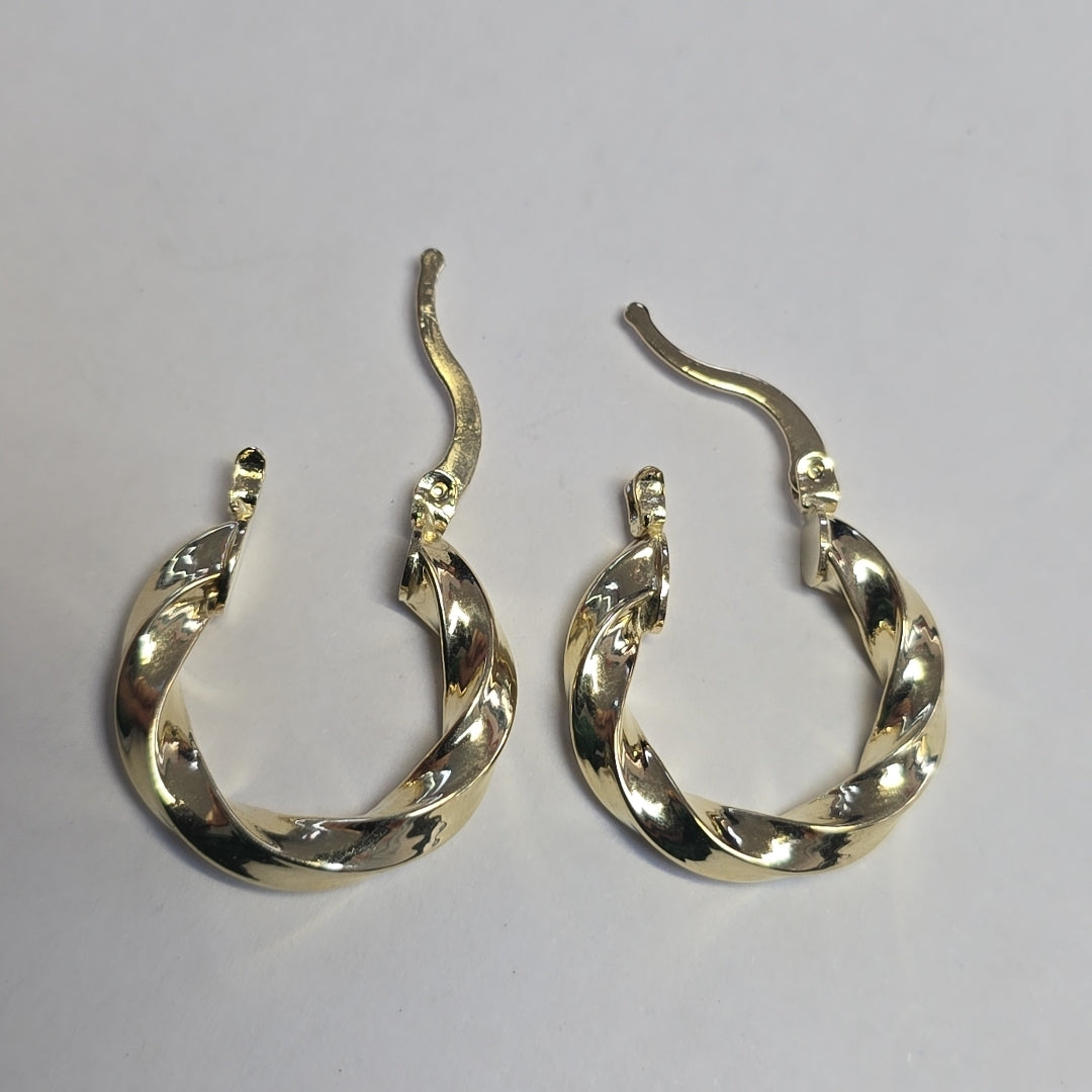 ARETES ARRACADA TORZAL 14K 1.9 GR (NUEVO)