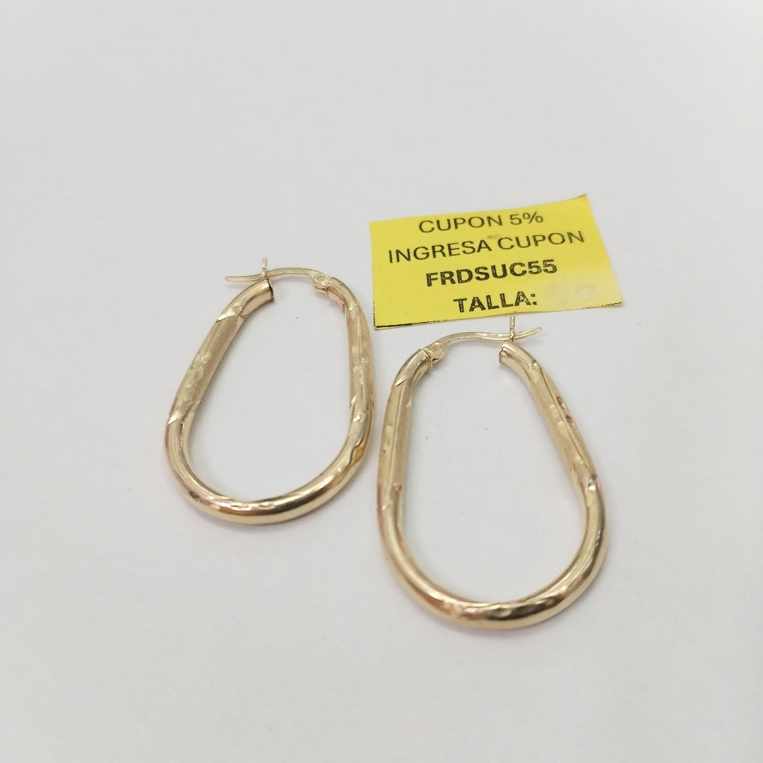 ARRACADAS PAR ORO 14 K 2,60 GRMS (SEMINUEVO)