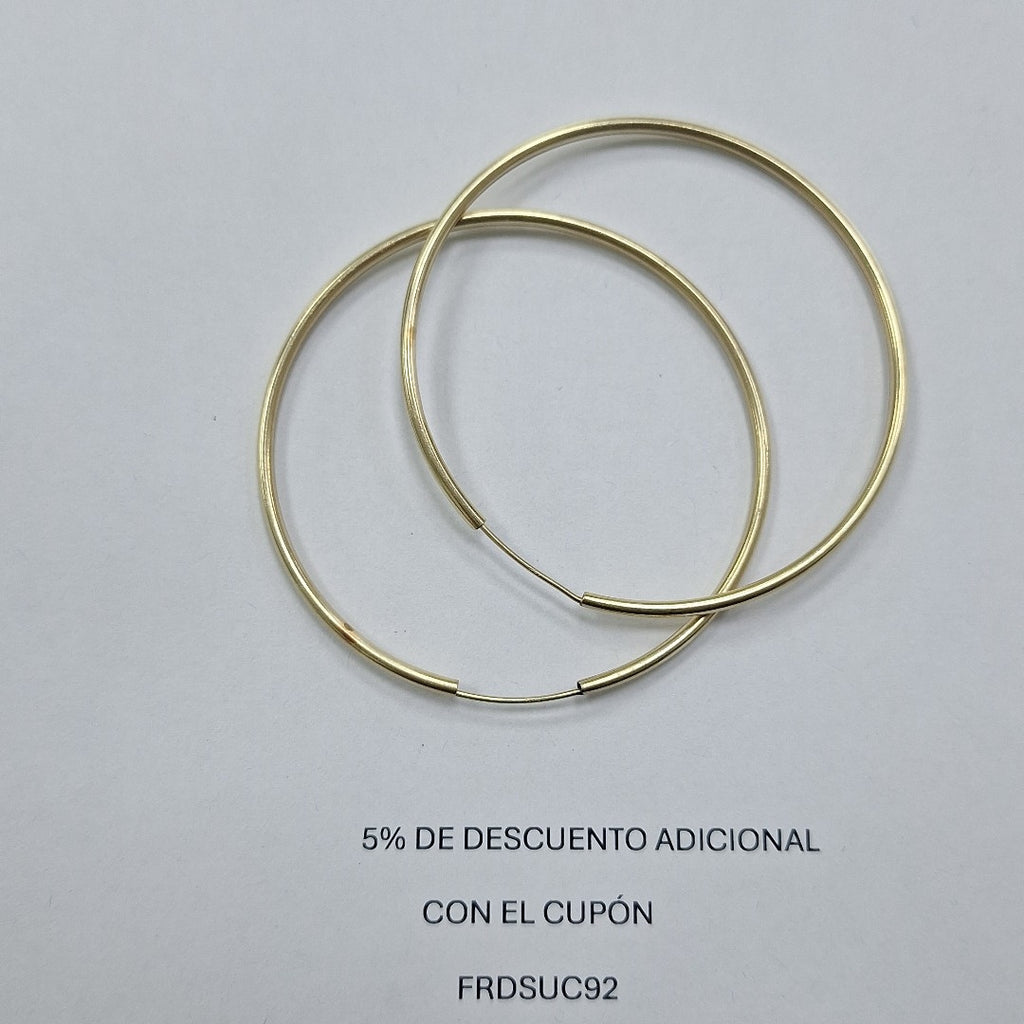 ARRACADAS PAR ORO 10 K 5,10 GRMS (SEMINUEVO)