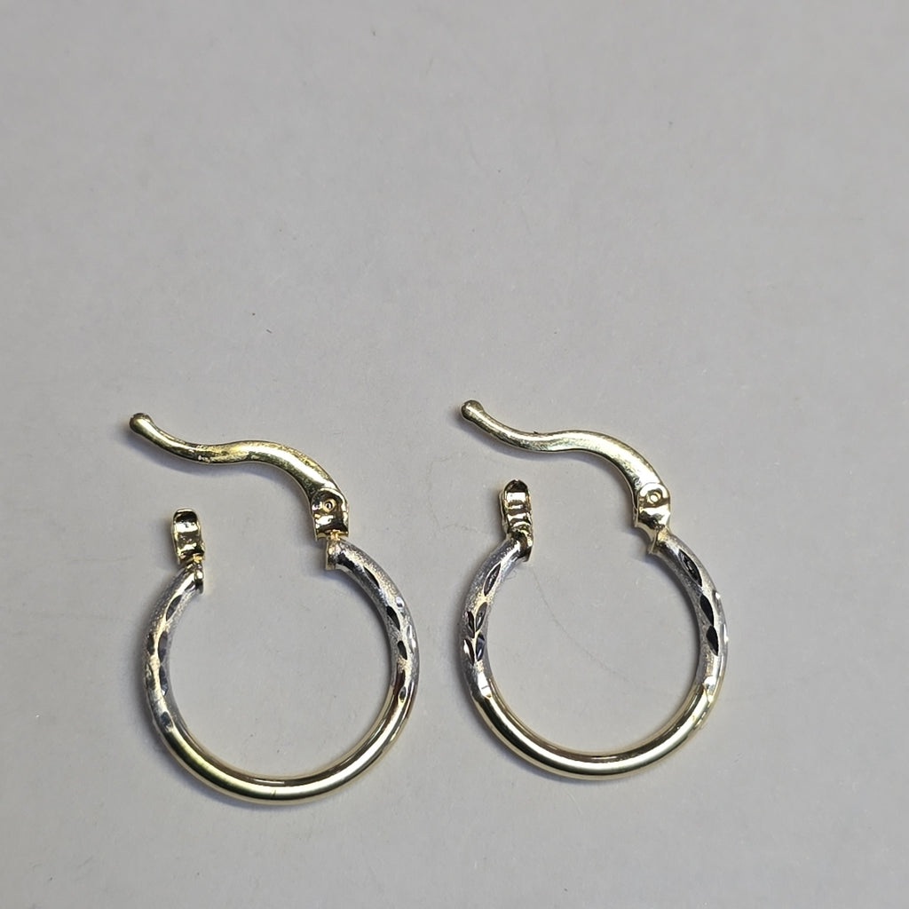 ARETES ARRACADAS COMBINADAS 14K 1.1 GR (NUEVO)