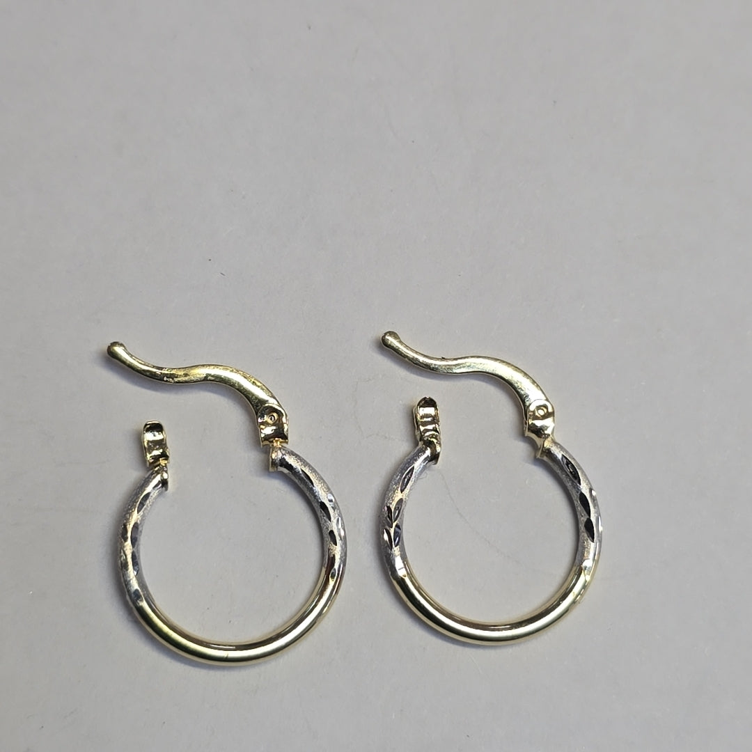 ARETES ARRACADAS COMBINADAS 14K 1.1 GR (NUEVO)