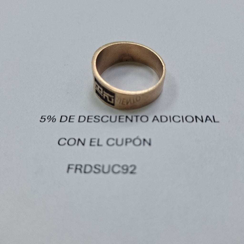 ANILLO DE GRADUACIÓN ORO 8 K 6.1 GRMS (SEMINUEVO)