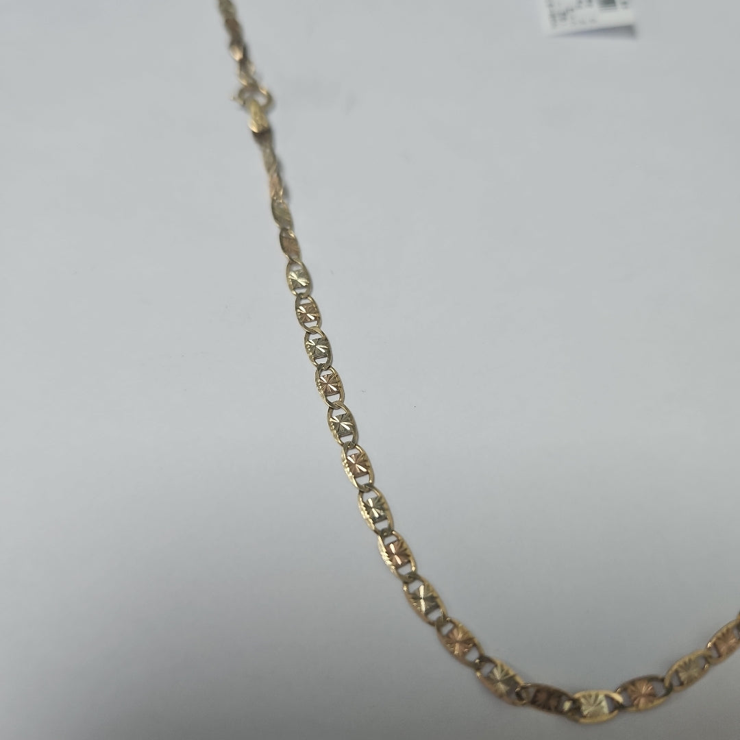 CADENA ORO COMBINADO 10 K 3.5 GRMS (SEMINUEVO)