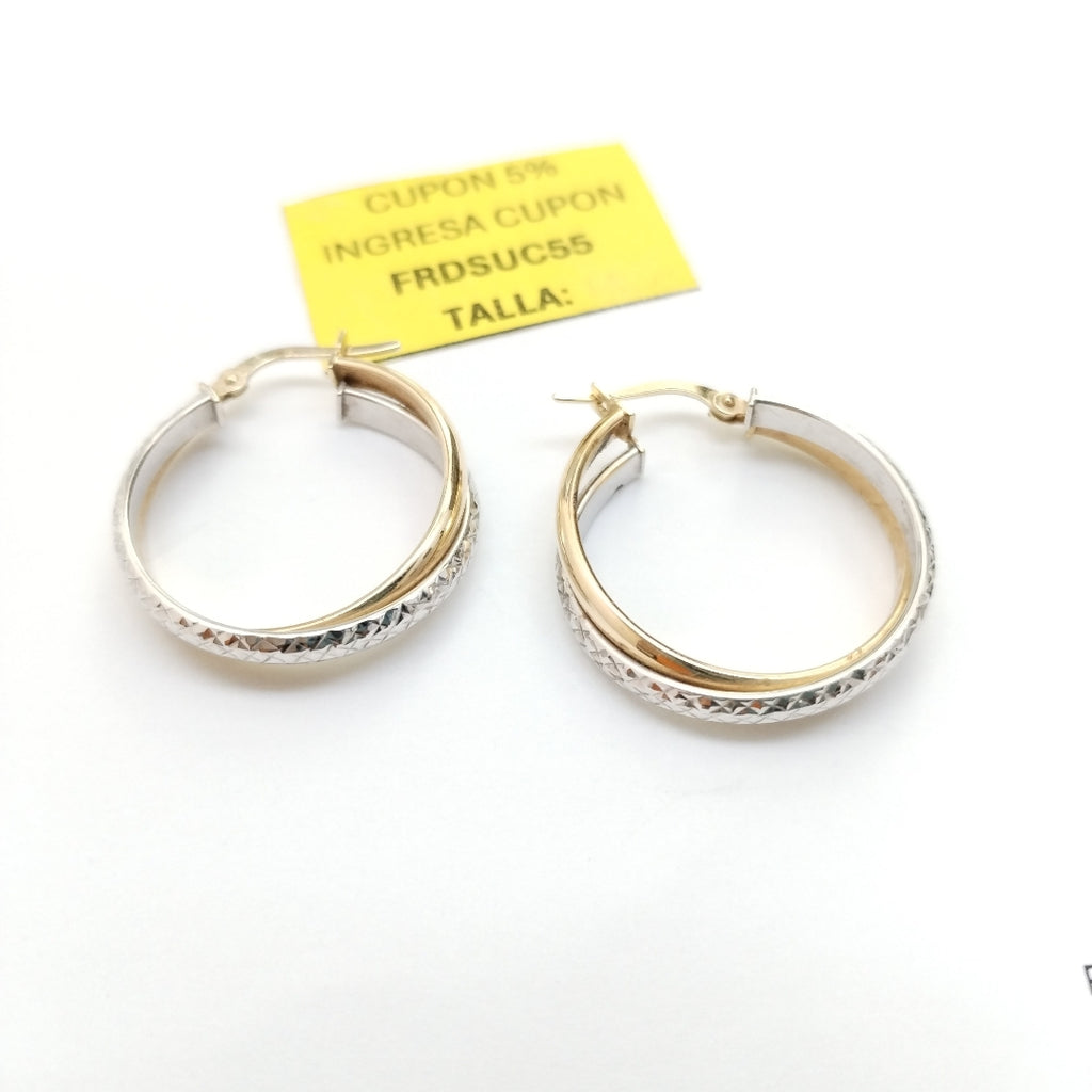 ARRACADAS PAR ORO 14 K 3.2 GRMS (SEMINUEVO)