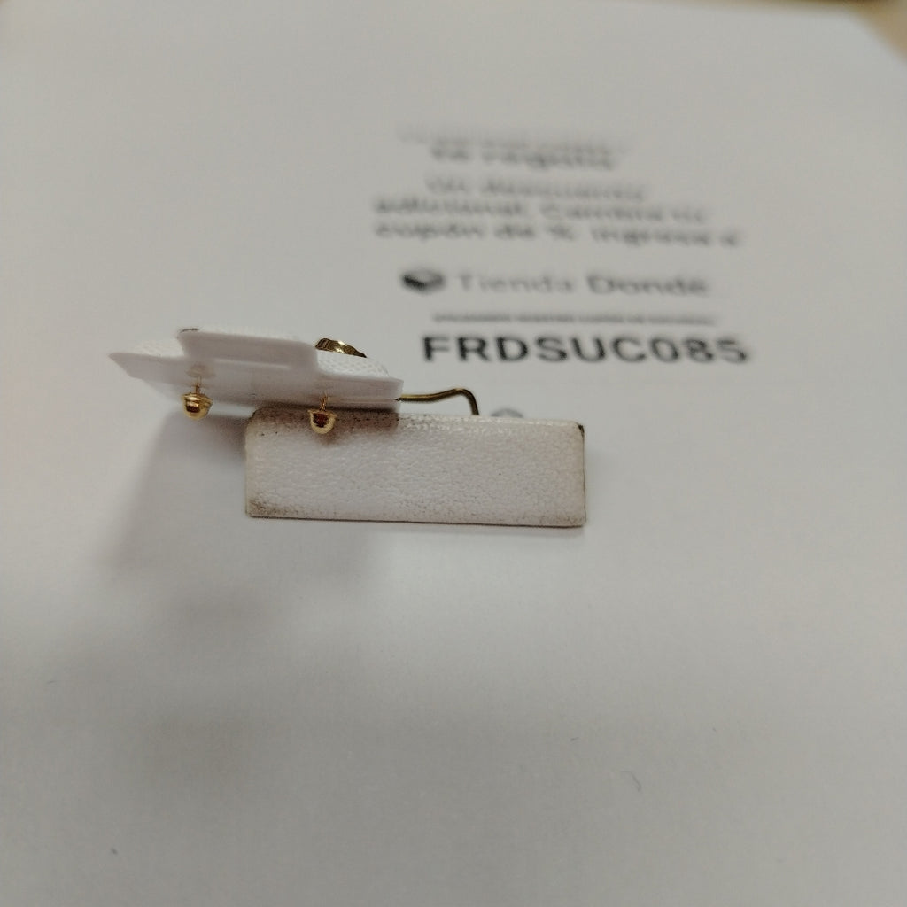 BROQUELES BROQUEL FIG BOTON C CIRCONIA 14K 0.2916 GR (NUEVO)