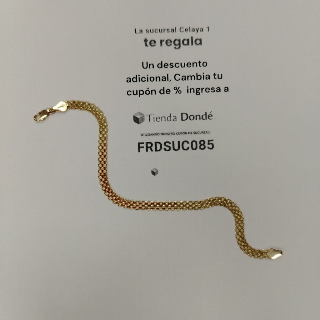 PULSERA ESPECIAL 14K 21 CM 5 GR (NUEVO)
