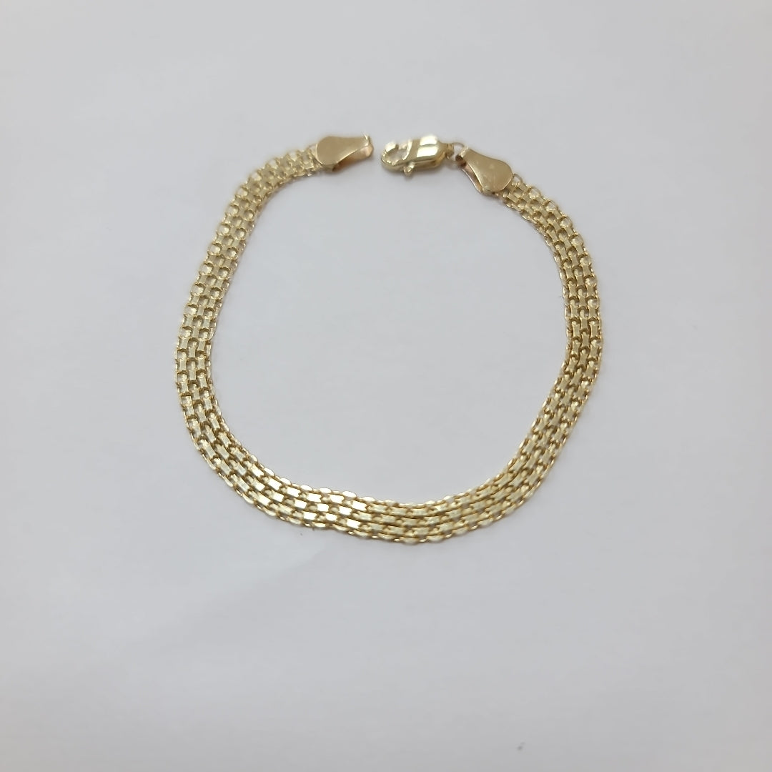 PULSERA ESPECIAL 14K 18 CM 4.7 GR (NUEVO)
