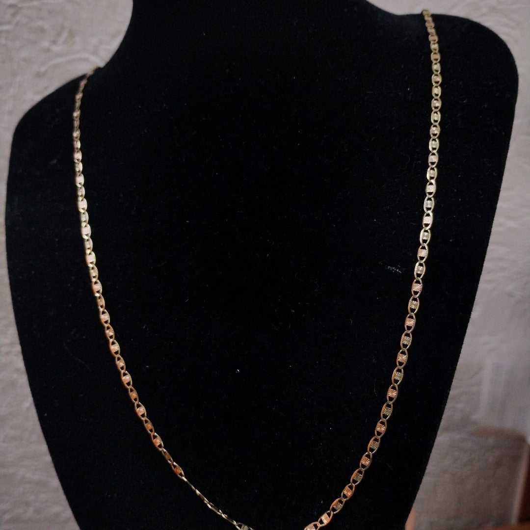 CADENA ORO COMBINADO 10 K 3,00 GRMS (SEMINUEVO)