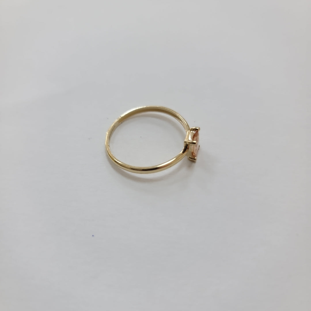 ANILLOS TEJIDO ANILLITO C PIEDRA DE COLOR 14K 8 1.2 GR (NUEVO)