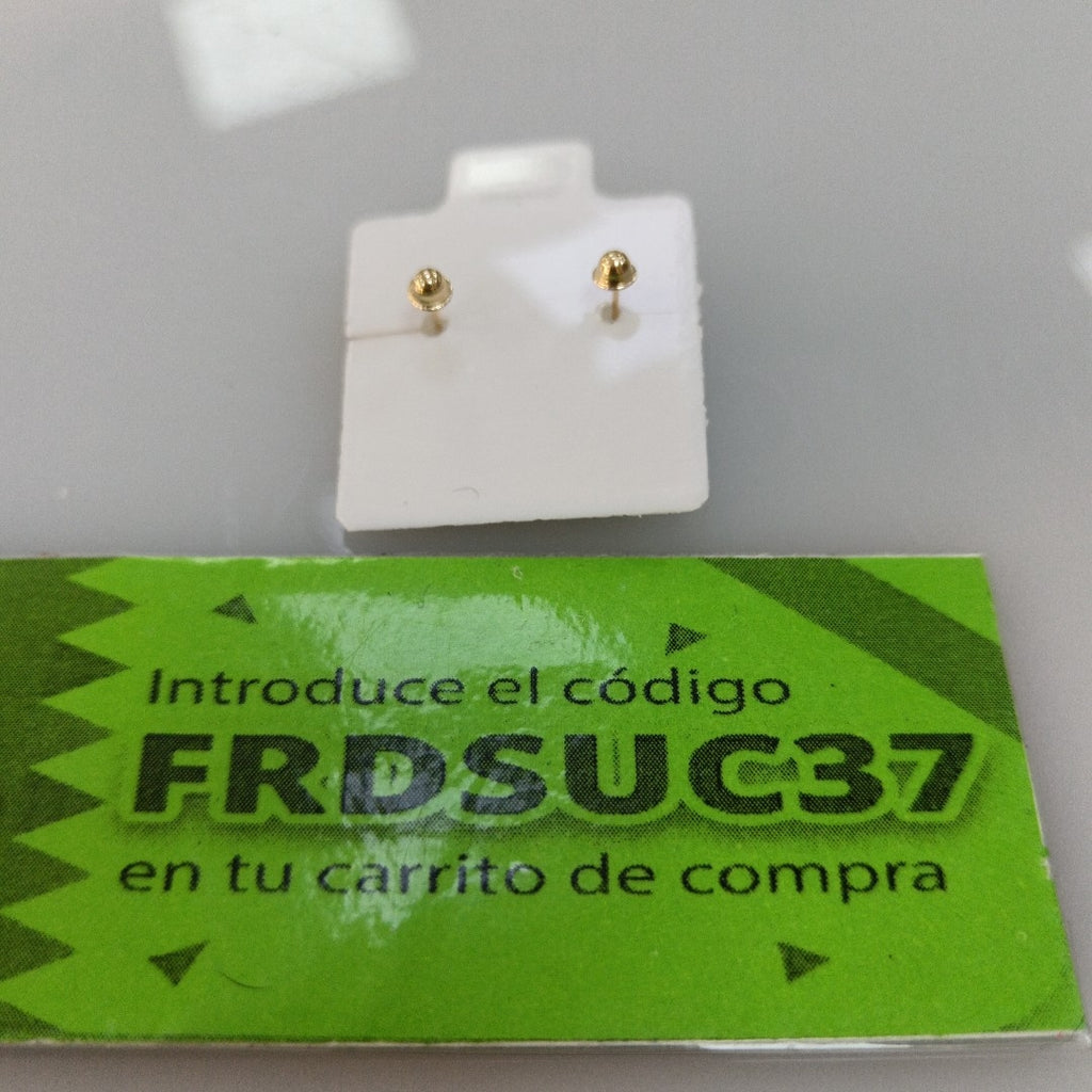 BROQUELES BROQUEL FIG ESTRELLA C CIRCONIA 14K 0.2603 GR (NUEVO)