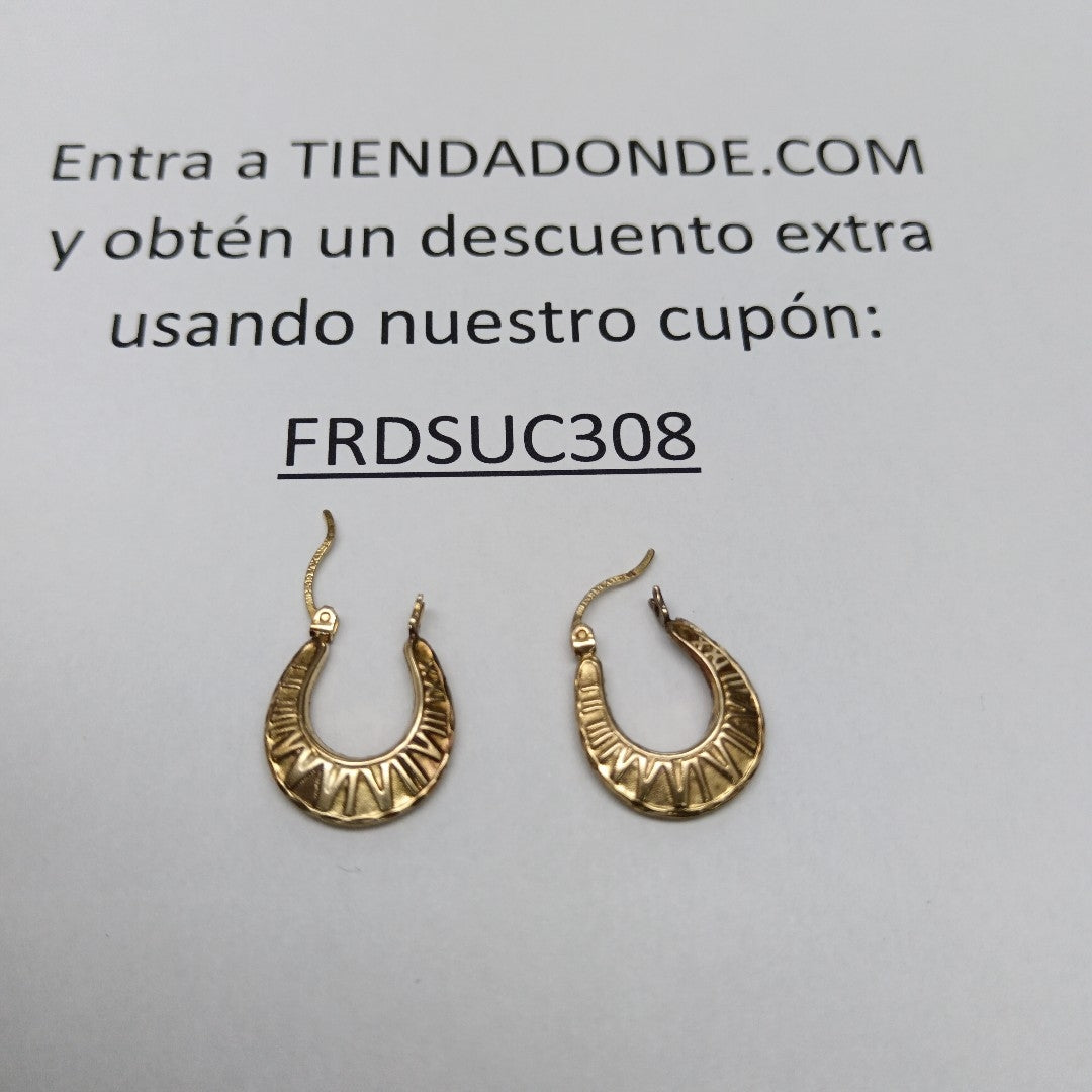 ARRACADAS PAR ORO 10 K 1,60 GRMS (SEMINUEVO)