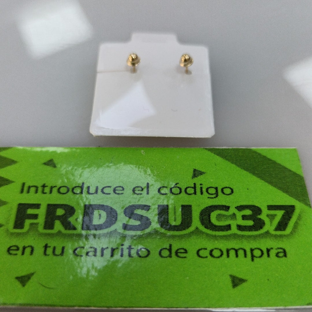 BROQUELES BROQUEL FIG CORAZON 14K 0.23 GR (NUEVO)