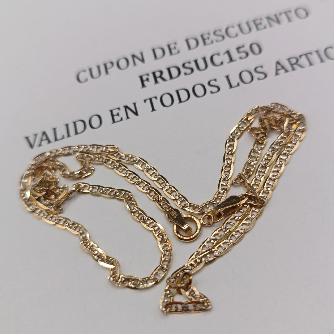 CADENA ORO 14 K 3.6 GRMS (SEMINUEVO)