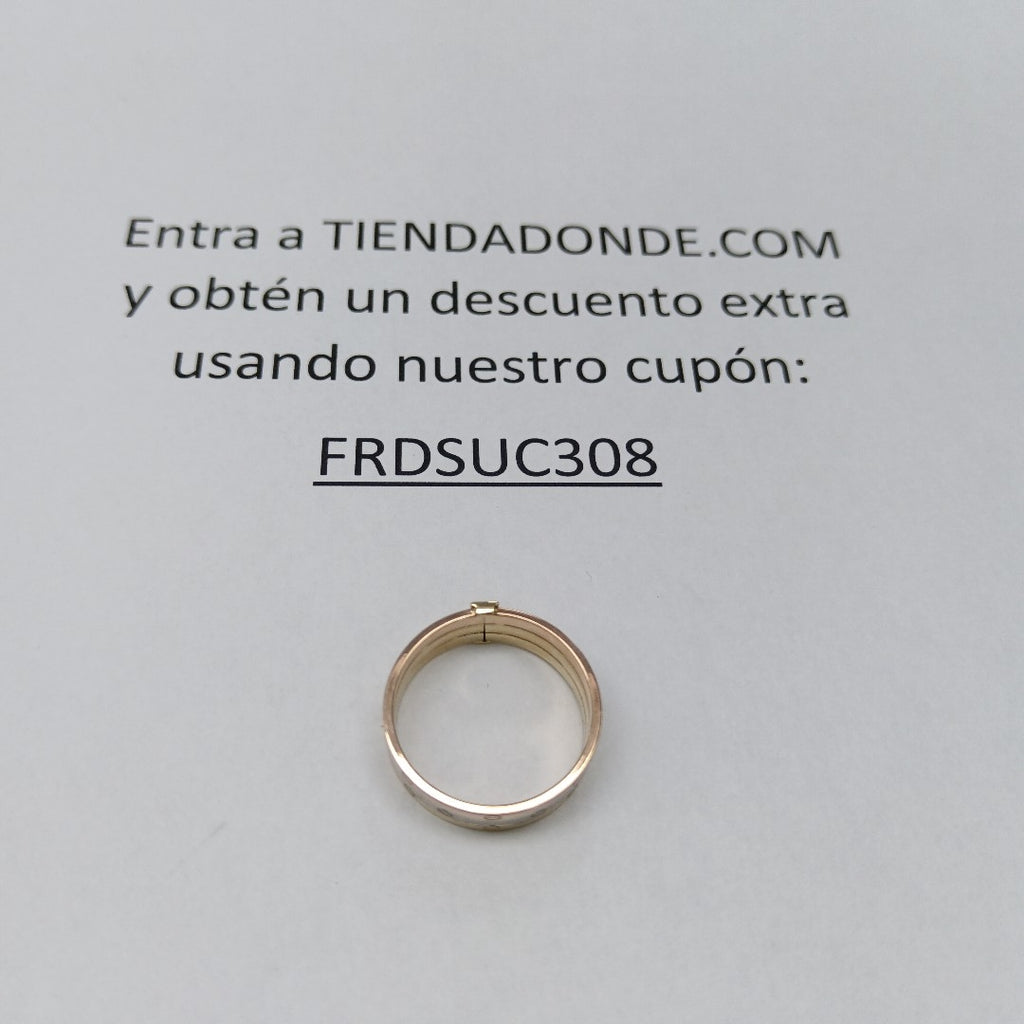 ANILLITO ORO, RODIADO 10 K 1.1 GRMS (SEMINUEVO)