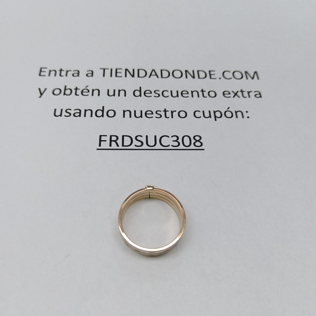ANILLITO ORO, RODIADO 10 K 1.1 GRMS (SEMINUEVO)
