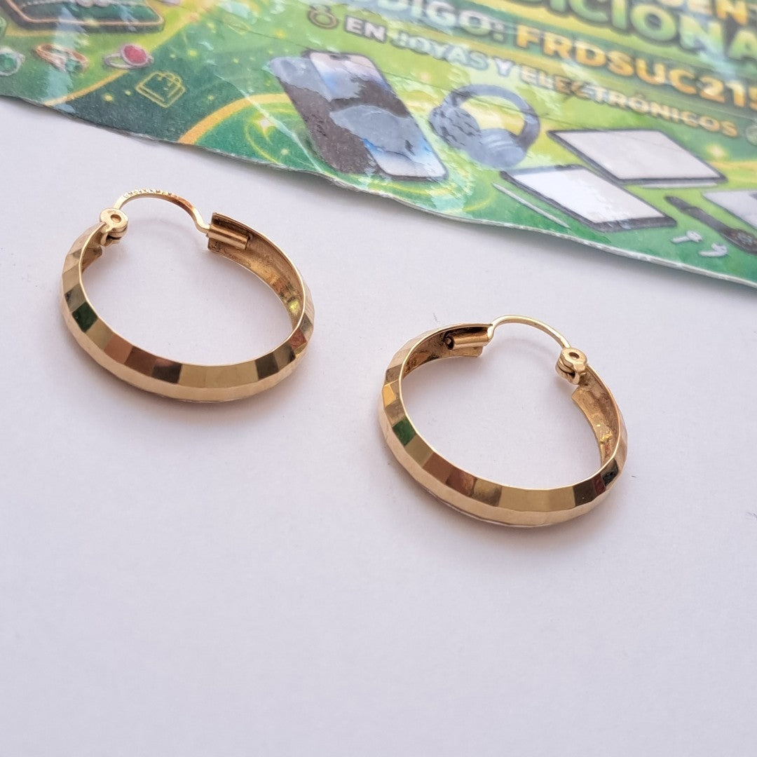 ARRACADAS PAR ORO 10 K 2.6 GRMS (SEMINUEVO)