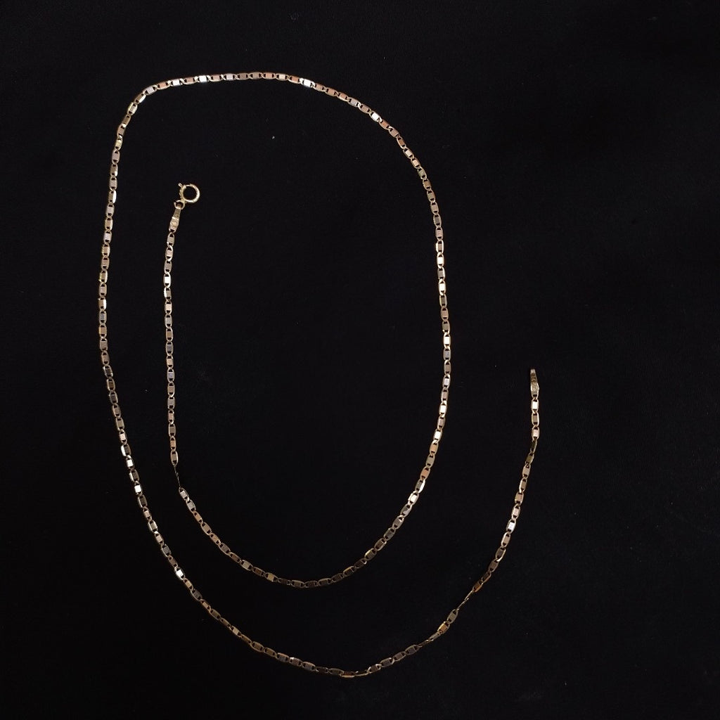 CADENA ORO COMBINADO 14 K 1.5 GRMS (SEMINUEVO)