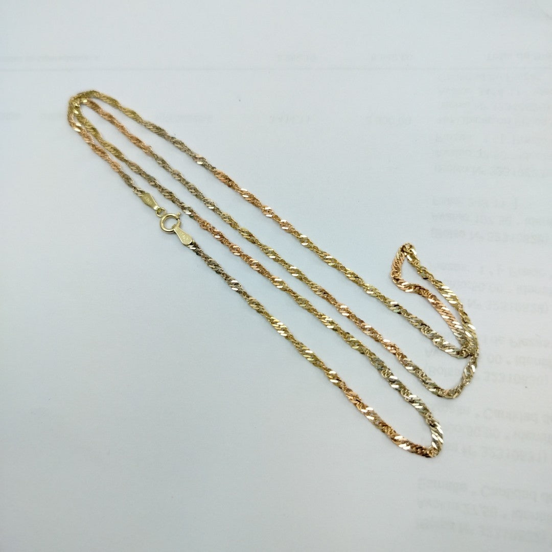 CADENA ORO,ORO COMBINADO 10 K 3,30 GRMS (SEMINUEVO)