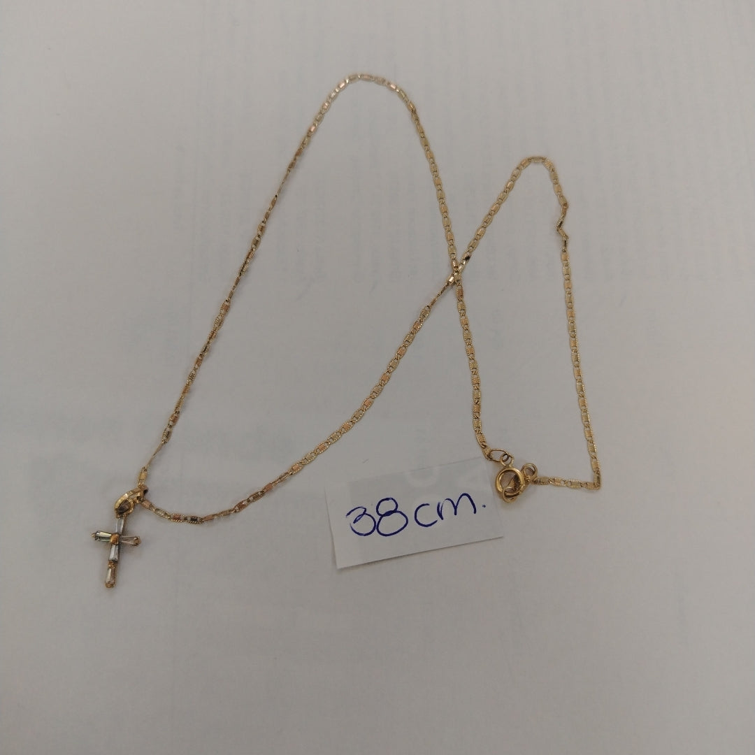 CADENA, DIJE ORO 10 K 1.5 GRMS (SEMINUEVO)
