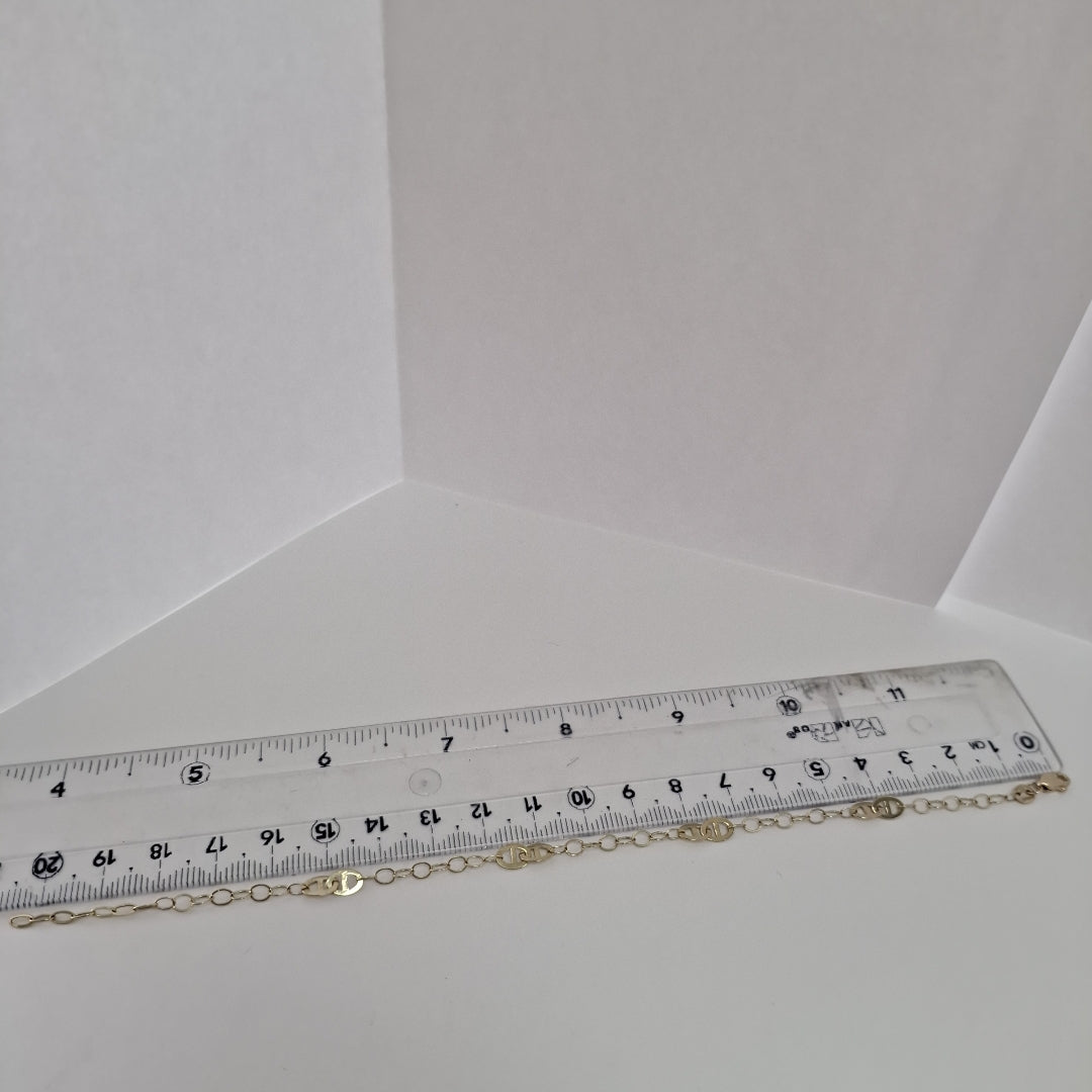 PULSERA ESPECIAL 14K 21 CM 1.9 GR (NUEVO)