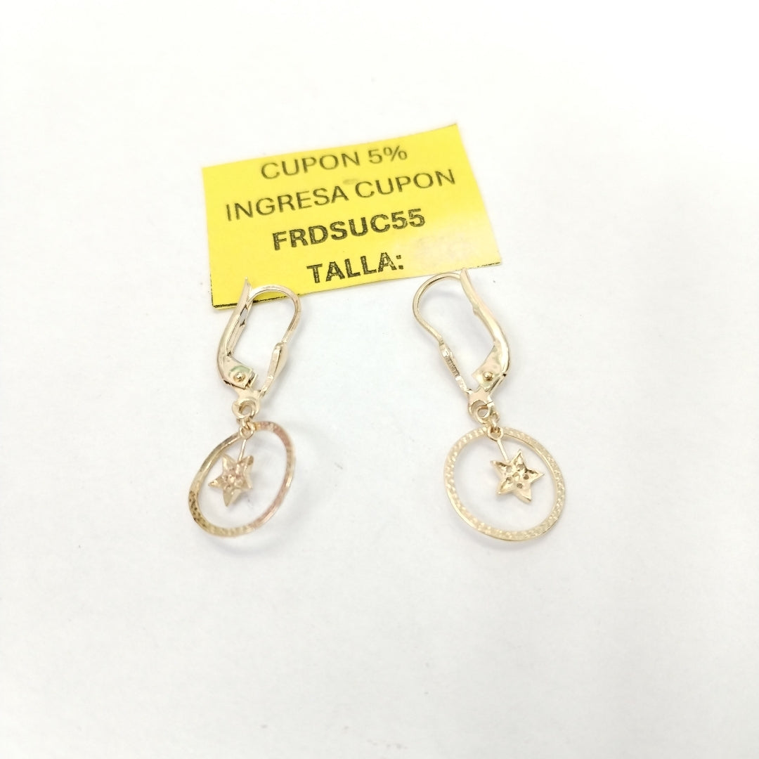 ARETES PAR ORO 14 K 1,60 GRMS (SEMINUEVO)
