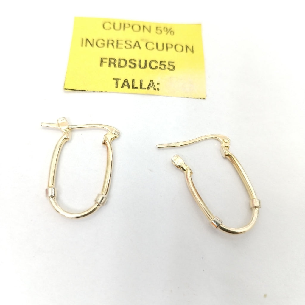 ARRACADAS PAR ORO 14 K 1,40 GRMS (SEMINUEVO)