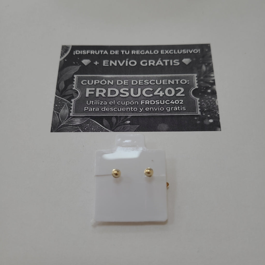 BROQUELES BROQUEL FIG ESTRELLA C CIRCONIA 14K 0.2603 GR (NUEVO)