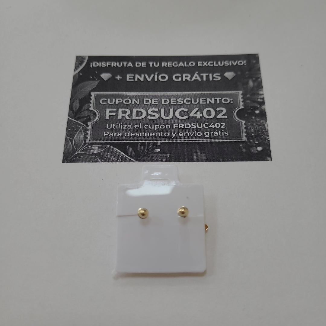 BROQUELES BROQUEL FIG ESTRELLA C CIRCONIA 14K 0.2603 GR (NUEVO)