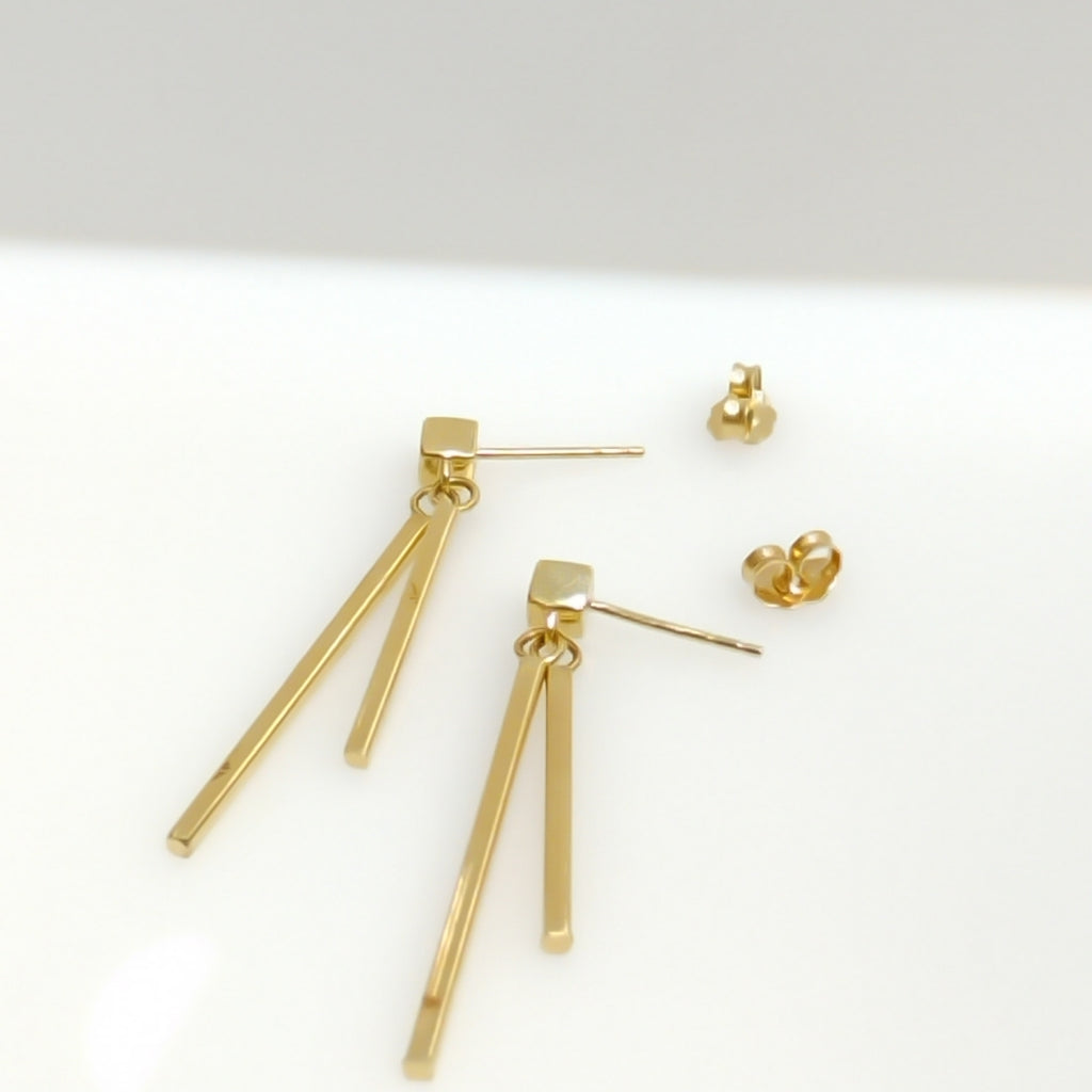 ARETES PAR ORO 14 K 2,00 GRMS (SEMINUEVO)