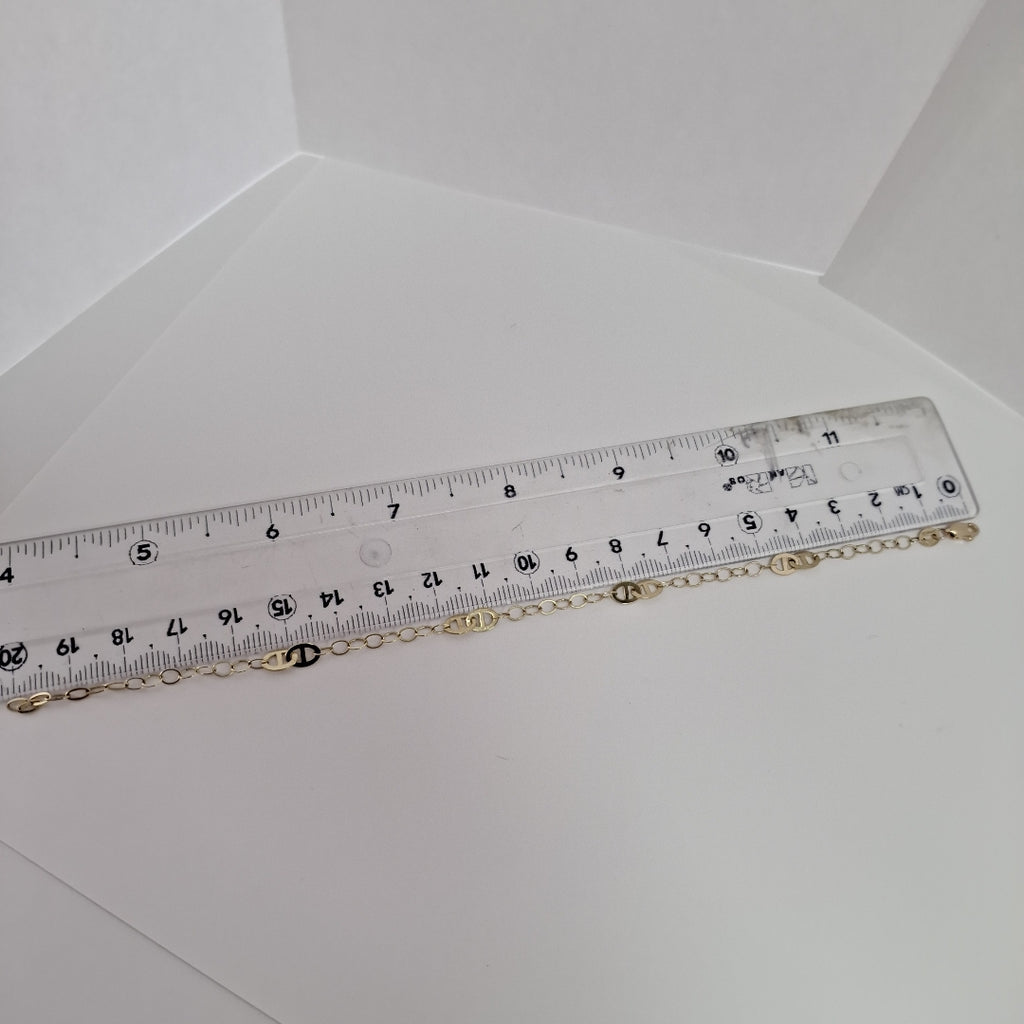 PULSERA ESPECIAL 14K 21 CM 1.9 GR (NUEVO)