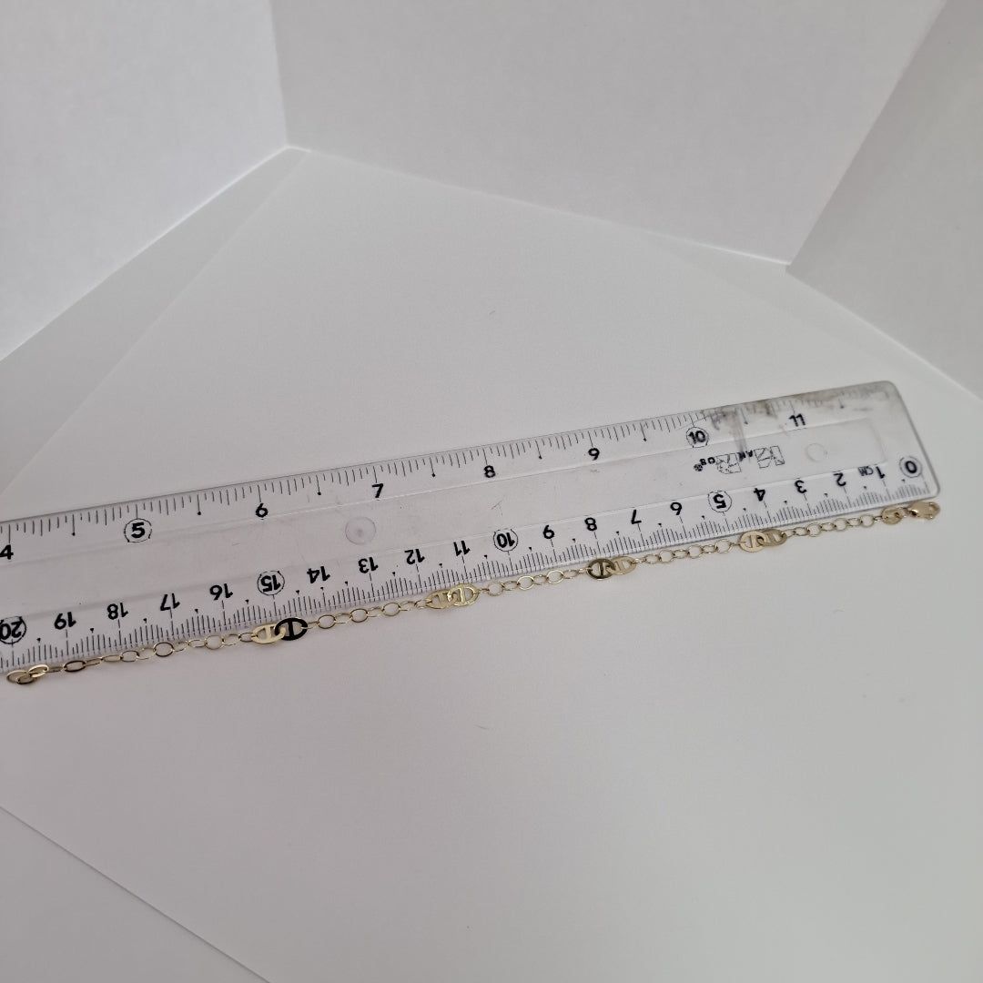 PULSERA ESPECIAL 14K 21 CM 1.9 GR (NUEVO)