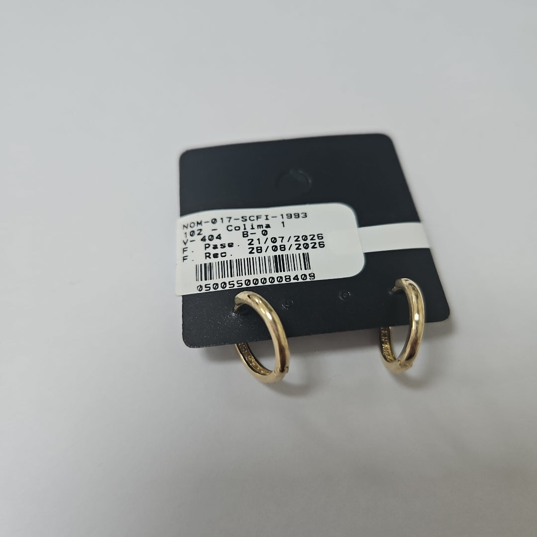 ARETES ARRACADA C CIRCONIAS 14K 1.6 GR (NUEVO)