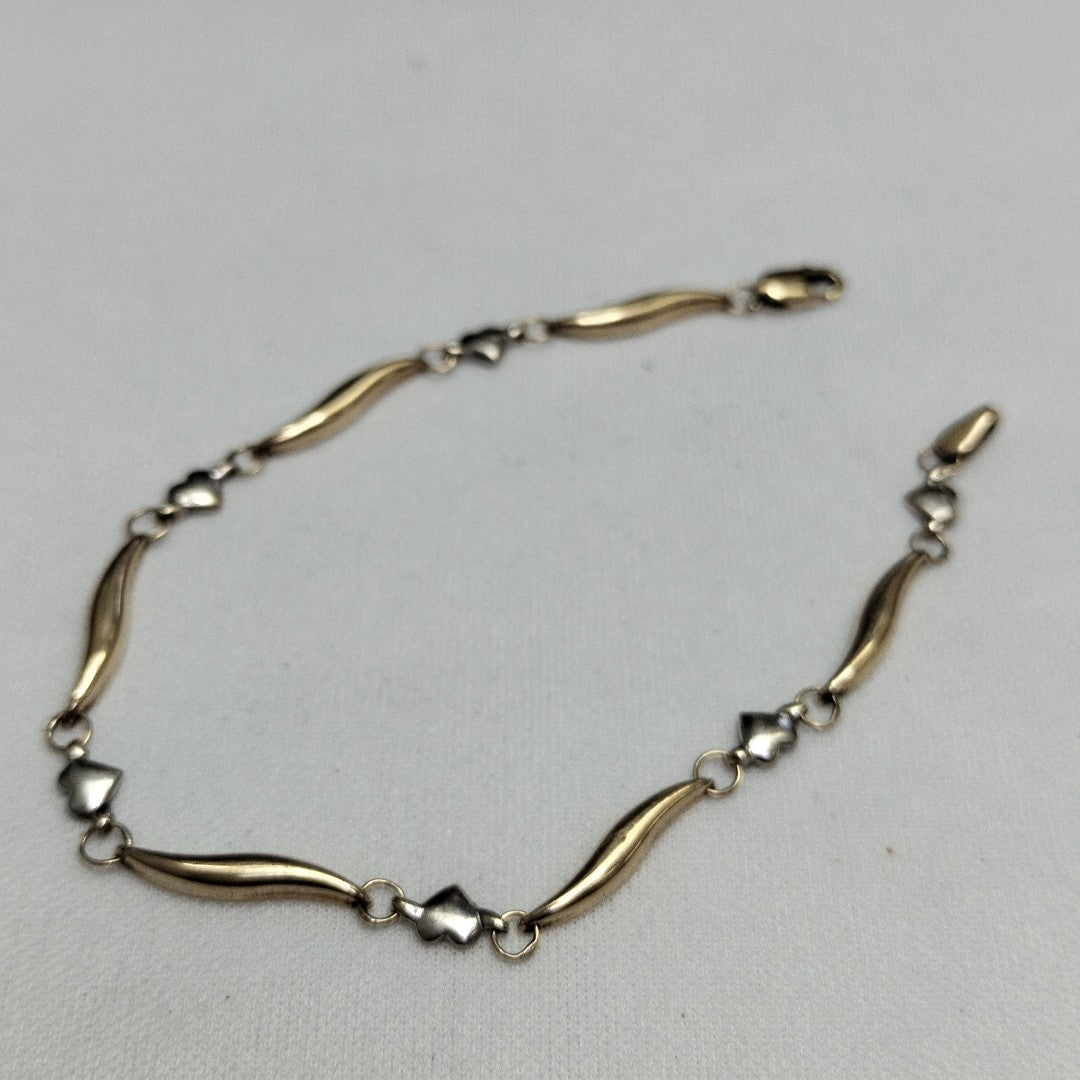 PULSERA ORO COMBINADO 14 K 2,40 GRMS (SEMINUEVO)