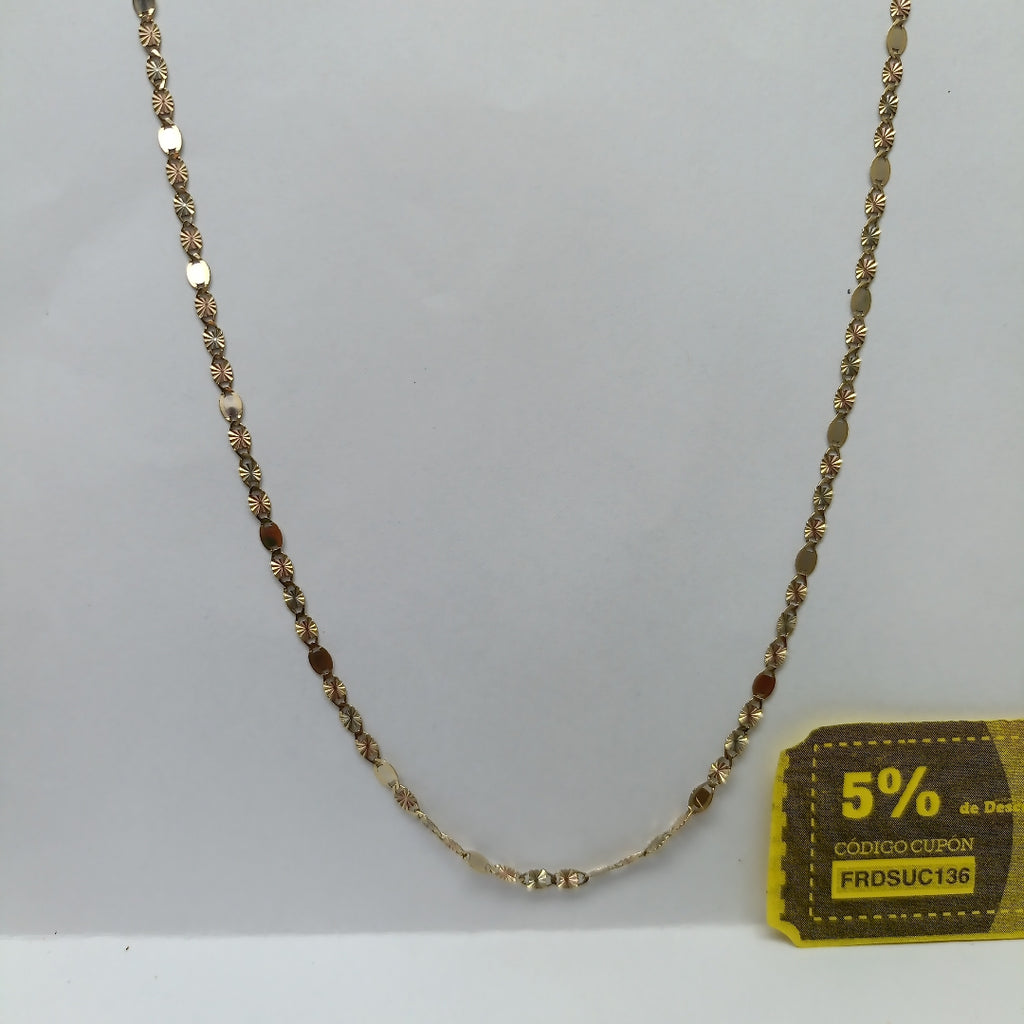 CADENA ORO,ORO COMBINADO 14 K 3,30 GRMS (SEMINUEVO)