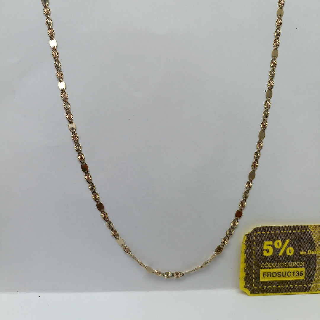 CADENA ORO,ORO COMBINADO 14 K 3,30 GRMS (SEMINUEVO)