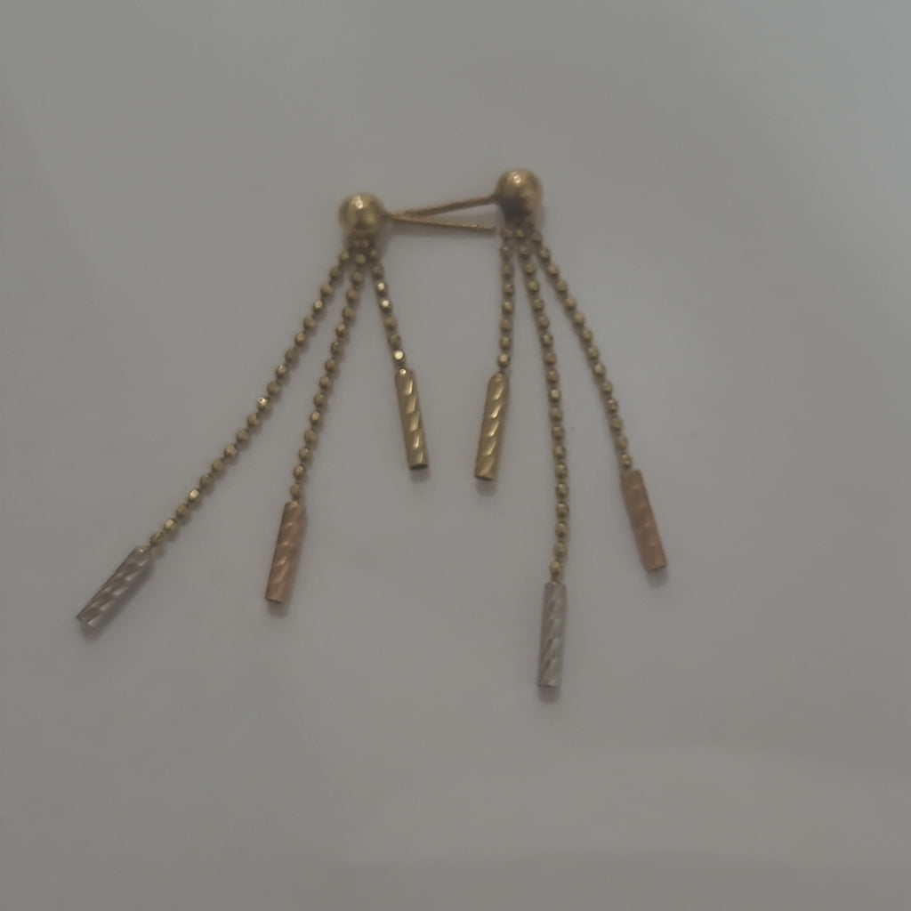 ARETES PAR ORO 14 K 1,90 GRMS (SEMINUEVO)