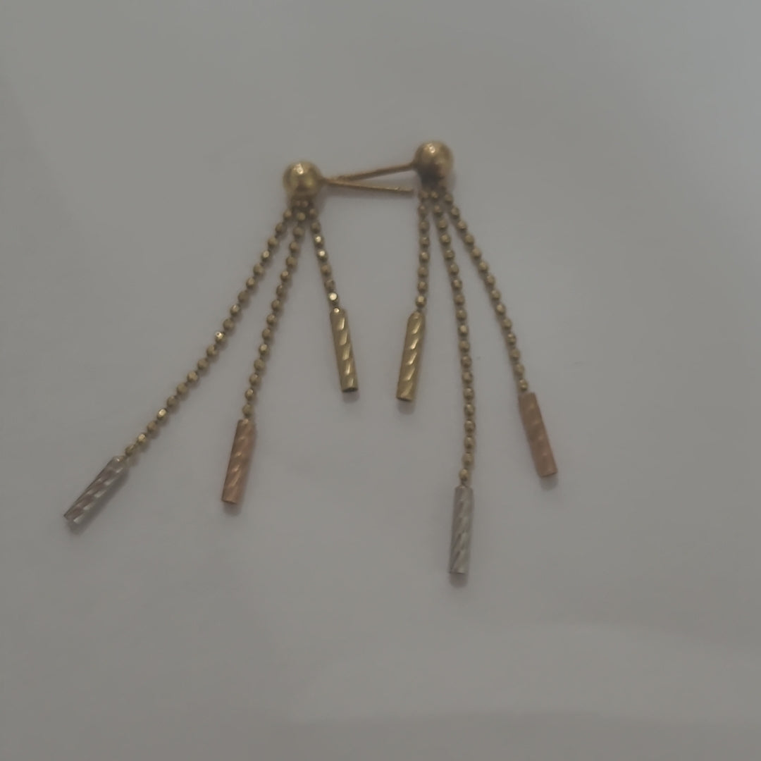 ARETES PAR ORO 14 K 1,90 GRMS (SEMINUEVO)